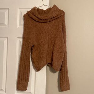 Pink Rose Scoop Neck Sweater